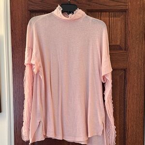 Chic Light Pink Women's Tunic